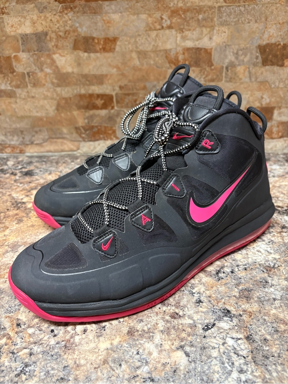 Nike Air Max Uptempo Fuse 360 “Black Pink Force” (555103-005) Size 11.5